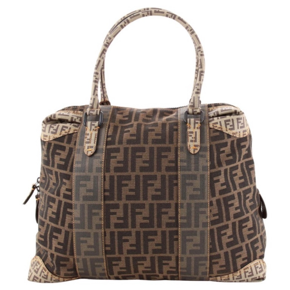 ⚡️RARE⚡️Fendi Tobacco Zucca Coated & Canvas B Mix - Picture 3 of 7